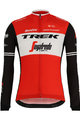 SANTINI Cyklistický dres s dlouhým rukávem zimní - TREK 2019 CLASSE WNT - bílá/černá/červená