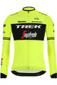 SANTINI Cyklistický dres s dlouhým rukávem zimní - TREK 2019 CLASSE WNT - černá/žlutá