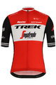 SANTINI Cyklistický dres s krátkým rukávem - TREK 2019 BLEND - červená/bílá/černá