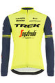 SANTINI Cyklistický dres s dlouhým rukávem zimní - TREK 2020 WINTER - žlutá/černá