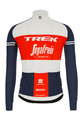 SANTINI Cyklistická větruodolná bunda - TREK SEGAFREDO 2020 - modrá/červená/bílá