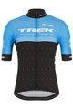 SANTINI Cyklistický dres s krátkým rukávem - TREK CXC 2020 - světle modrá/černá