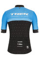 SANTINI Cyklistický dres s krátkým rukávem - TREK CXC 2020 - světle modrá/černá