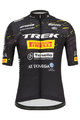 SANTINI Cyklistický dres s krátkým rukávem - TREK PIRELLI MTB 20 - černá/bílá/žlutá