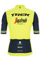 SANTINI Cyklistický dres s krátkým rukávem - TREK SEGAFREDO 2020 - černá/žlutá