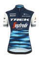 SANTINI Cyklistický dres s krátkým rukávem - TREK 2020 LADY - bílá/modrá