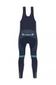 SANTINI Cyklistické kalhoty dlouhé s laclem - TREK 2022 FACTORY RACING CX WINTER - modrá