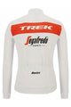 SANTINI Cyklistický dres s dlouhým rukávem zimní - TREK SEGAFREDO 2022 WINTER - bílá/červená