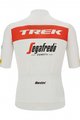 SANTINI Cyklistický dres s krátkým rukávem - TREK SEGAFREDO 2022 FAN LINE - červená/bílá