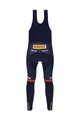 SANTINI Cyklistické kalhoty dlouhé s laclem - TREK SEGAFREDO 2023 FAN LINE WINTER - modrá/červená