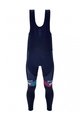 SANTINI Cyklistické kalhoty dlouhé s laclem - TREK 2023 FACTORY RACING WINTER - modrá