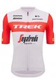 SANTINI Cyklistický dres s krátkým rukávem - TREK SEGAFREDO 2023 FAN LINE - červená/bílá