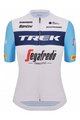SANTINI Cyklistický dres s krátkým rukávem - TREK SEGAFREDO 2023 LADY FAN LINE - světle modrá/bílá
