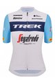 SANTINI Cyklistický dres s krátkým rukávem - TREK SEGAFREDO 2023 LADY FAN LINE - světle modrá/bílá