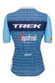 SANTINI Cyklistický dres s krátkým rukávem - TREK SEGAFREDO 2023 LADY FAN LINE - světle modrá/bílá