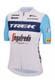 SANTINI Cyklistický dres s krátkým rukávem - TREK SEGAFREDO 2023 LADY FAN LINE - světle modrá/bílá