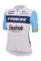 SANTINI Cyklistický dres s krátkým rukávem - TREK SEGAFREDO 2023 LADY FAN LINE - světle modrá/bílá