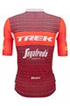 SANTINI Cyklistický dres s krátkým rukávem - TREK SEGAFREDO 2023 ORIGINAL - červená/bílá