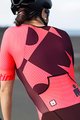 SANTINI Cyklistický overal - X IRONMAN CUPIO LADY - růžová/bordó