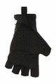 SANTINI Cyklistické rukavice krátkoprsté - X IRONMAN VIS - černá/zelená