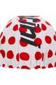 SANTINI Cyklistická čepice - TOUR DE FRANCE 2024 - červená/bílá