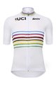 SANTINI Cyklistický dres s krátkým rukávem - UCI WORLD CHAMPION MASTER - bílá/duhová