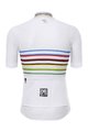 SANTINI Cyklistický dres s krátkým rukávem - UCI WORLD CHAMPION MASTER - bílá/duhová