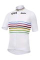SANTINI Cyklistický dres s krátkým rukávem - UCI WORLD CHAMPION MASTER - duhová/bílá