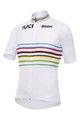 SANTINI Cyklistický dres s krátkým rukávem - UCI WORLD CHAMPION MASTER - bílá/duhová