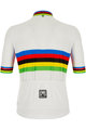 SANTINI Cyklistický dres s krátkým rukávem - UCI WORLD CHAMP ECO - duhová/bílá