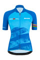 SANTINI Cyklistický dres s krátkým rukávem - UCI WORLD ECO LADY - světle modrá
