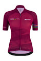 SANTINI Cyklistický dres s krátkým rukávem - UCI WORLD ECO LADY - cyklámenová