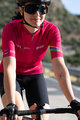 SANTINI Cyklistický dres s krátkým rukávem - UCI WORLD ECO LADY - cyklámenová