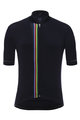 SANTINI Cyklistický dres s krátkým rukávem - UCI RAINBOW - černá