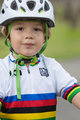 SANTINI Cyklistický dres s krátkým rukávem - UCI KIDS - vícebarevná/bílá