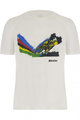 SANTINI Cyklistické triko s krátkým rukávem - MTB UCI OFFICIAL - bílá