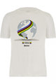 SANTINI Cyklistické triko s krátkým rukávem - WORLD UCI OFFICIAL - bílá