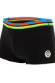 SANTINI Cyklistické boxerky - UCI RAINBOW - černá