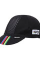 SANTINI Cyklistická čepice - UCI RAINBOW - černá