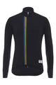 SANTINI Cyklistický dres s dlouhým rukávem zimní - UCI RAINBOW WINTER - černá