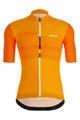 SANTINI Cyklistický dres s krátkým rukávem - EYES - oranžová