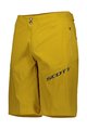 SCOTT Cyklistické kalhoty krátké bez laclu - ENDURANCE LS/FIT - žlutá