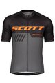 SCOTT Cyklistický dres s krátkým rukávem - RC TEAM 10 - černá/oranžová