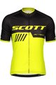 SCOTT Cyklistický dres s krátkým rukávem - RC TEAM 10 - žlutá/černá