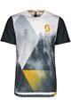 SCOTT Cyklistický dres s krátkým rukávem - TRAIL FLOW PRO - bílá/modrá