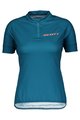 SCOTT Cyklistický dres s krátkým rukávem - ENDURANCE 30 LADY - modrá