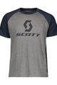 SCOTT Cyklistické triko s krátkým rukávem - 10 ICON RAGLAN - modrá/šedá