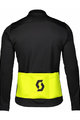 SCOTT Cyklistická zateplená bunda - RC WARM HYBRID WB - žlutá/černá