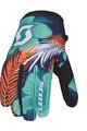 SCOTT Cyklistické rukavice dlouhoprsté - 250 SWAP - oranžová/světle modrá