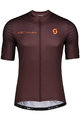 SCOTT Cyklistický dres s krátkým rukávem - RC TEAM 10 - bordó/oranžová